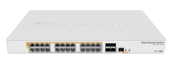 MikroTik (CRS328-24P-4S+RM) 24 Port Gigabit Ethernet Switch