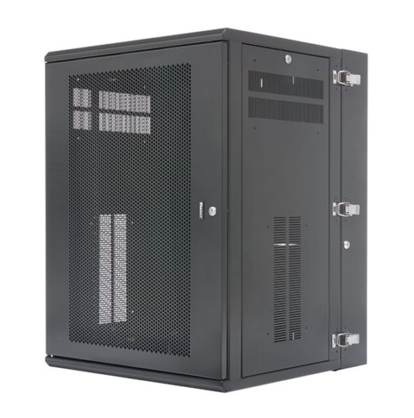 Panduit PZWMC18P Wall Mount Cabinet, 18RU, 25" Depth, Perforated Door